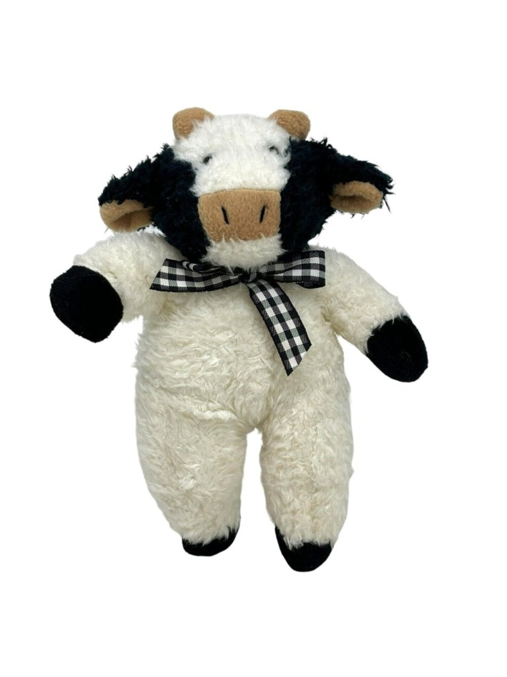 MARY MEYER Cow Bull 1995 Vintage 9" Plush Lovey Bow